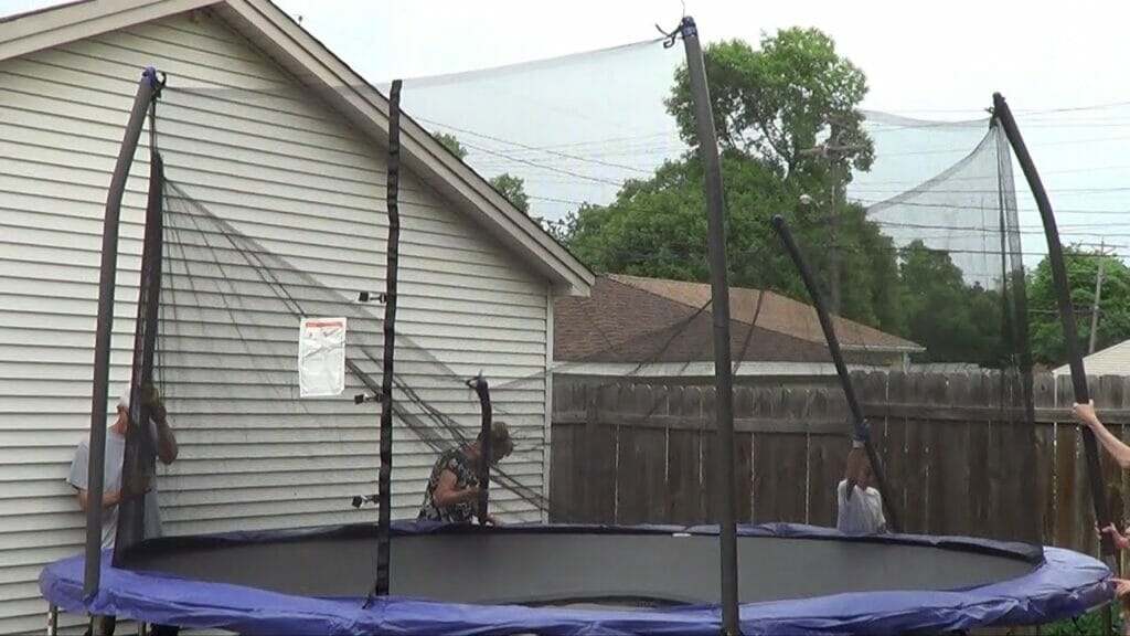 How to Attach Net to Trampoline