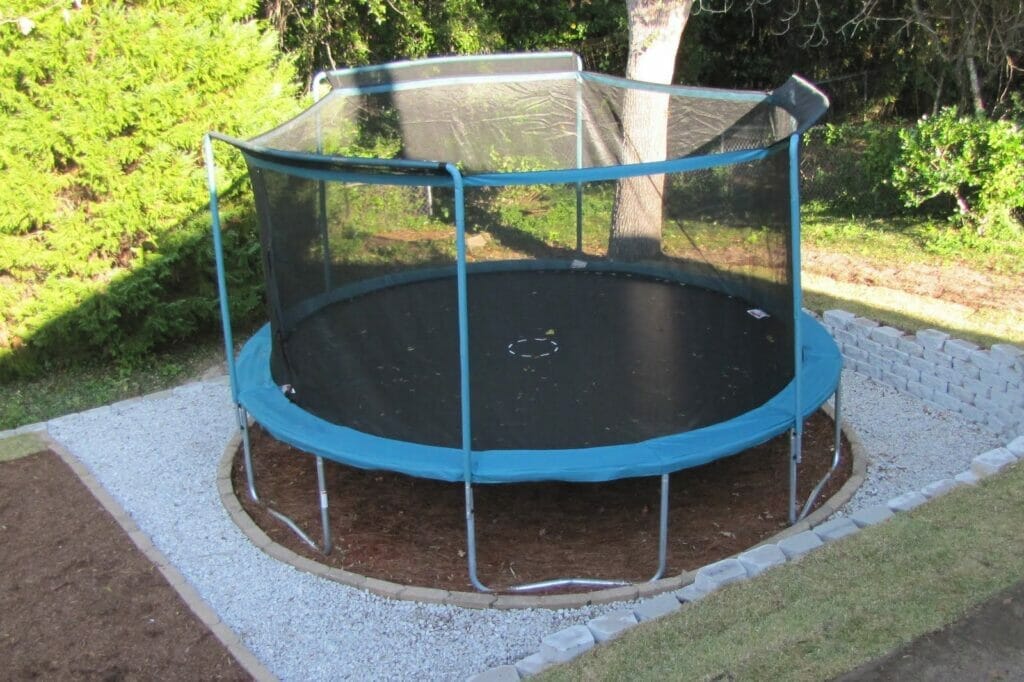 how to level trampoline